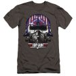 TOP GUN : MAVERICK HELMET PREMIUM CANVAS ADULT SLIM FIT T-SHIRT 30\1 CHARCOAL MD Online Hot Sale