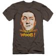 THREE STOOGES : WOOB WOOB WOOB PREMIUM CANVAS ADULT SLIM FIT T-SHIRT 30\1 CHARCOAL 2X Discount