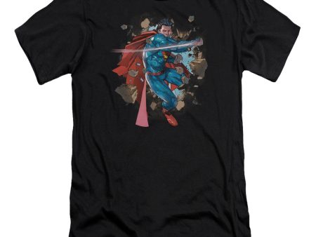 SUPERMAN : ROCK BREAKER PREMIUM CANVAS ADULT SLIM FIT T-SHIRT 30\1 BLACK XL Online Hot Sale