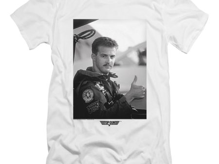 TOP GUN : MY WINGMAN PREMIUM CANVAS ADULT SLIM FIT T-SHIRT 30\1 WHITE 2X Online now