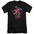 SUPERMAN : THE AMERICAN WAY PREMIUM CANVAS ADULT SLIM FIT T-SHIRT 30\1 BLACK XL Hot on Sale