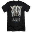 SUPERNATURAL : HUNTER INSIDE  PREMIUM CANVAS ADULT SLIM FIT T-SHIRT 30\1 Black XL Online