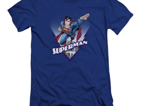 SUPERMAN : LOOKS LIKE A JOB FOR PREMIUM CANVAS ADULT SLIM FIT T-SHIRT 30\1 ROYAL BLUE 2X Hot on Sale