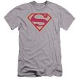 SUPERMAN : RED AND GOLD SHIELD PREMIUM CANVAS ADULT SLIM FIT T-SHIRT 30\1 ATHLETIC HEATHER XL Online