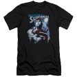 SUPERMAN : PROTECT EARTH PREMIUM CANVAS ADULT SLIM FIT T-SHIRT 30\1 BLACK 2X For Cheap