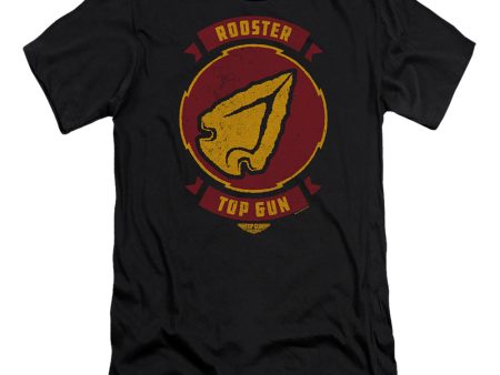 TOP GUN : MAVERICK : ROOSTER CALL SIGN  PREMIUM CANVAS ADULT SLIM FIT T-SHIRT 30\1 Black 2X Cheap