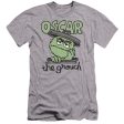 SESAME STREET : CANNED GROUCH PREMIUM CANVAS ADULT SLIM FIT T-SHIRT 30\1 ATHLETIC HEATHER XL Online Hot Sale