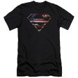 SUPERMAN : SUPER PATRIOT PREMIUM CANVAS ADULT SLIM FIT T-SHIRT 30\1 BLACK SM Discount