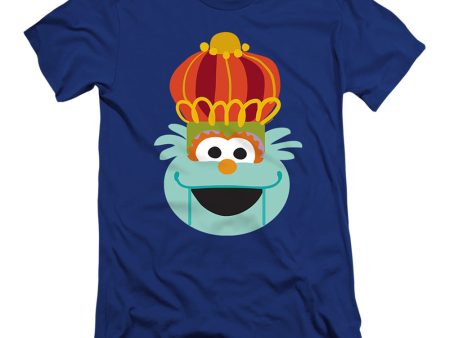 SESAME STREET : CHRISTMAS NUTCRACKER ROSITA  PREMIUM CANVAS ADULT SLIM FIT T-SHIRT 30\1 Royal Blue MD For Cheap