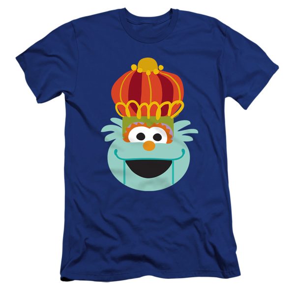 SESAME STREET : CHRISTMAS NUTCRACKER ROSITA  PREMIUM CANVAS ADULT SLIM FIT T-SHIRT 30\1 Royal Blue MD For Cheap