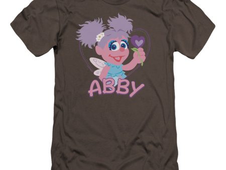 SESAME STREET : FLAT ABBY PREMIUM CANVAS ADULT SLIM FIT T-SHIRT 30\1 CHARCOAL MD Cheap