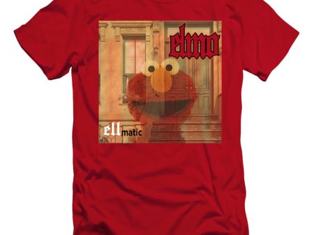 SESAME STREET : ELLMATIC PREMIUM CANVAS ADULT SLIM FIT T-SHIRT 30\1 Red XL Fashion