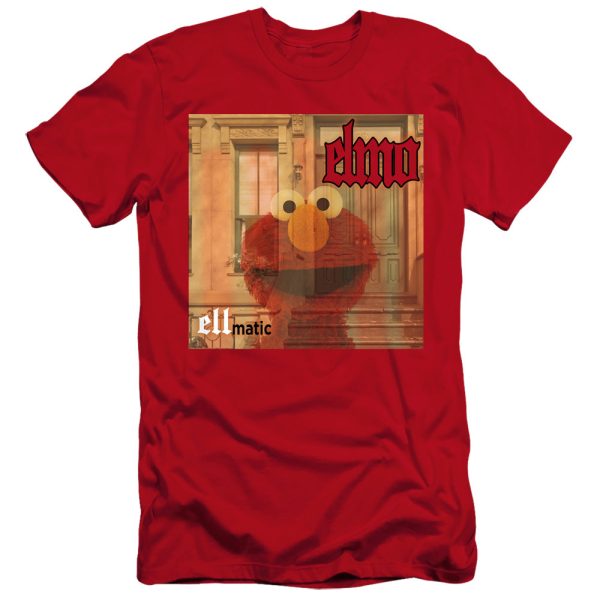 SESAME STREET : ELLMATIC PREMIUM CANVAS ADULT SLIM FIT T-SHIRT 30\1 Red XL Fashion