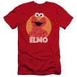 SESAME STREET : ELMO SCRIBBLE PREMIUM CANVAS ADULT SLIM FIT T-SHIRT 30\1 RED XL For Discount