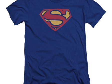 SUPERMAN : SUPER ROUGH PREMIUM CANVAS ADULT SLIM FIT T-SHIRT 30\1 ROYAL BLUE SM Online Hot Sale