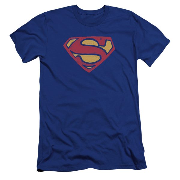 SUPERMAN : SUPER ROUGH PREMIUM CANVAS ADULT SLIM FIT T-SHIRT 30\1 ROYAL BLUE SM Online Hot Sale