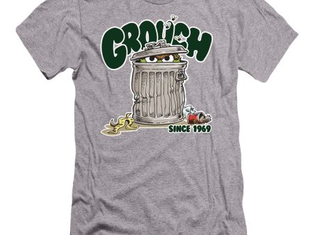 SESAME STREET : GROUCH PREMIUM CANVAS ADULT SLIM FIT T-SHIRT 30\1 Athletic Heather SM Online