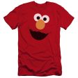 SESAME STREET : ELMO FACE PREMIUM ADULT RINGSPUN COTTON SHORT SLEEVE Red LG Discount