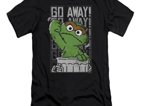 SESAME STREET : GO AWAY PREMIUM CANVAS ADULT SLIM FIT T-SHIRT 30\1 BLACK 2X Online Hot Sale