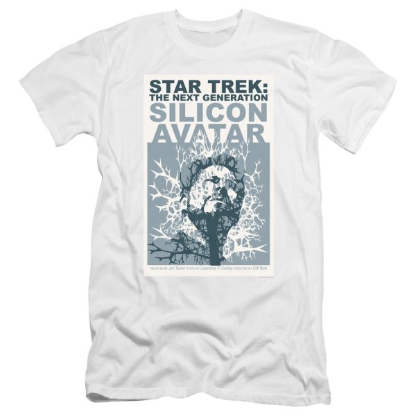 STAR TREK : THE NEXT GENERATION SEASON 5 EPISODE 4 PREMIUM CANVAS ADULT SLIM FIT T-SHIRT 30\1 WHITE LG Online Hot Sale