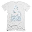 SESAME STREET : TOUGH COOKIE PREMIUM CANVAS ADULT SLIM FIT T-SHIRT 30\1 WHITE MD on Sale