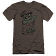 SESAME STREET : EARLY GROUCH PREMIUM ADULT RINGSPUN COTTON SHORT SLEEVE Charcoal MD Hot on Sale