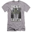 SESAME STREET : TALKIN TRASH PREMIUM ADULT RINGSPUN COTTON SHORT SLEEVE Athletic Heather XL Online Hot Sale