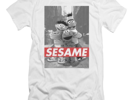 SESAME STREET : SESAME PREMIUM ADULT RINGSPUN COTTON SHORT SLEEVE White SM Online