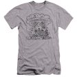 SESAME STREET : SIMPLE STREET PREMIUM CANVAS ADULT SLIM FIT T-SHIRT 30\1 ATHLETIC HEATHER SM Online Hot Sale