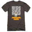 SOUTH PARK : PROFESSOR CHAOS  PREMIUM CANVAS ADULT SLIM FIT T-SHIRT 30\1 Charcoal MD Online