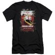 SHAUN OF THE DEAD : POSTER PREMIUM CANVAS ADULT SLIM FIT T-SHIRT 30\1 BLACK XL For Sale