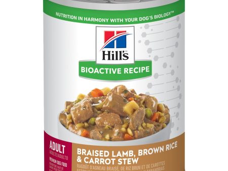 Hill s® Bioactive Recipe™ Adult Braised Lamb, Brown Rice & Carrot Stew dog food Hot on Sale