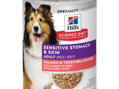 Hill s® Science Diet® Adult Sensitive Stomach & Skin Salmon & Vegetable Entrée Wet Dog Food For Discount