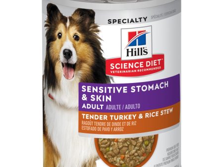 Hill s® Science Diet® Adult Sensitive Stomach & Skin Tender Turkey & Rice Stew dog food Online Sale