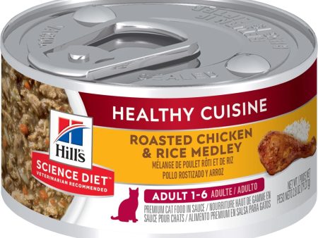 Hill s® Science Diet® Adult Healthy Cuisine Roasted Chicken & Rice Medley cat food For Sale